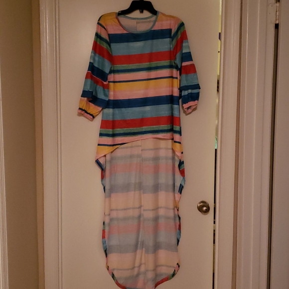 Stripped Hi/Lo Top - Picture 1 of 2